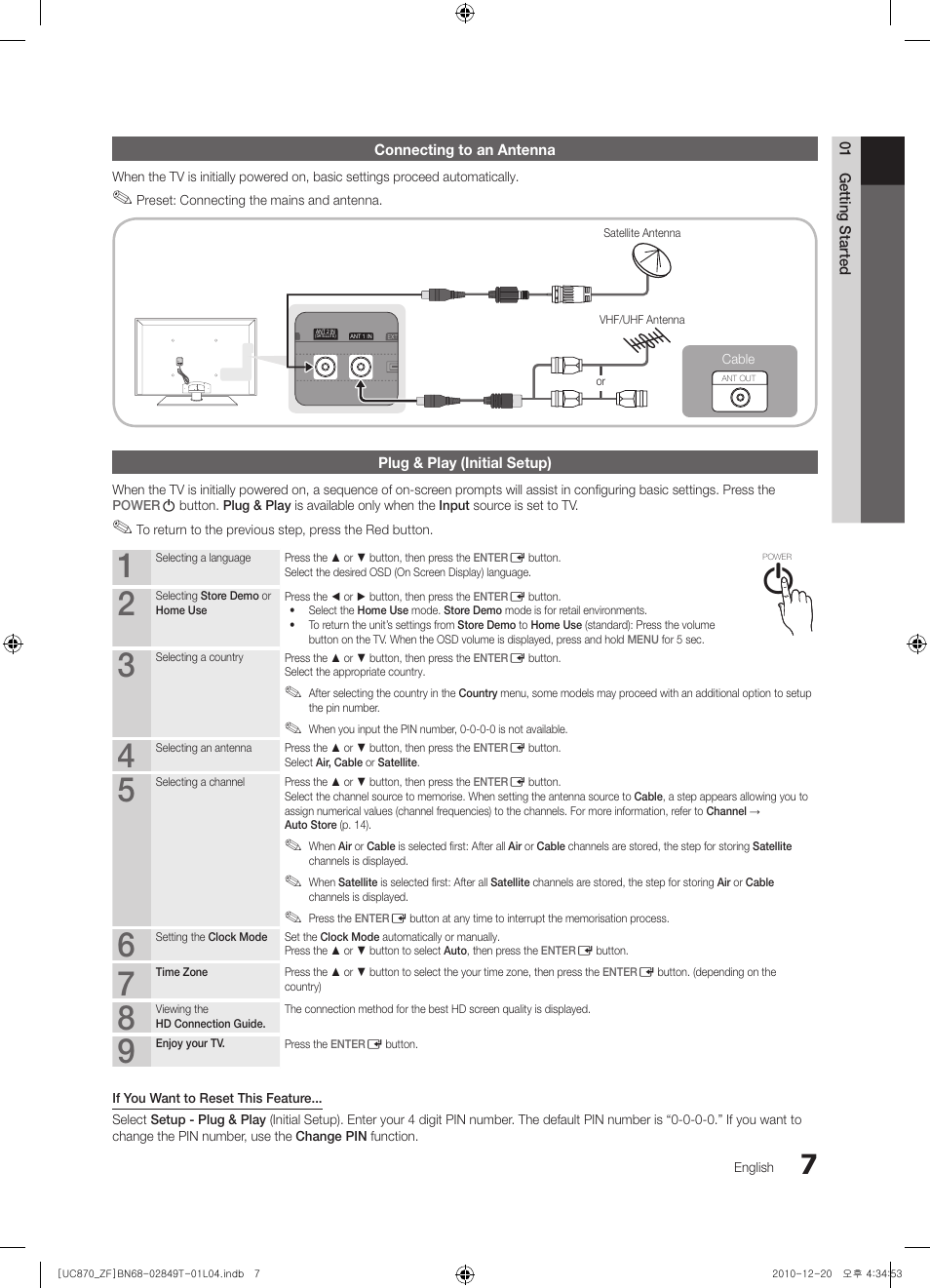 Samsung UE40S870XS User Manual | Page 7 / 258