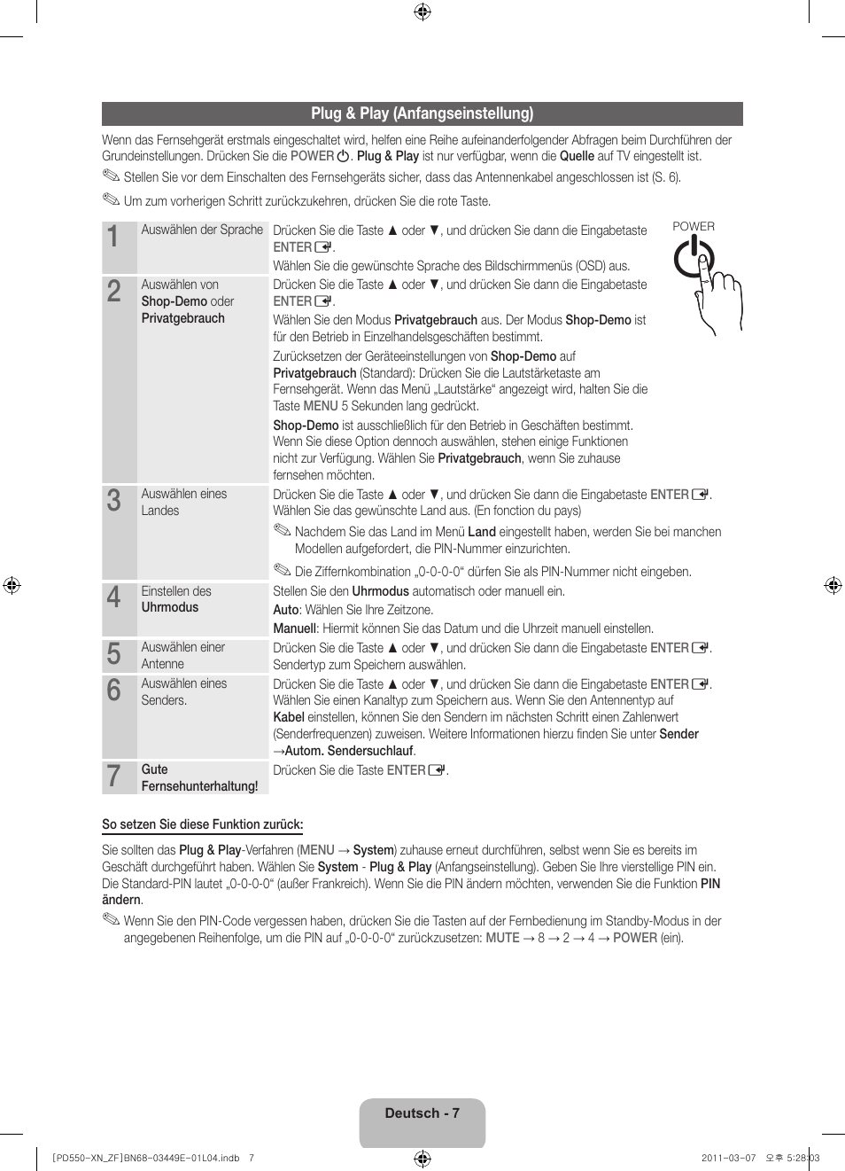 Samsung PS51D550C1W User Manual | Page 47 / 78