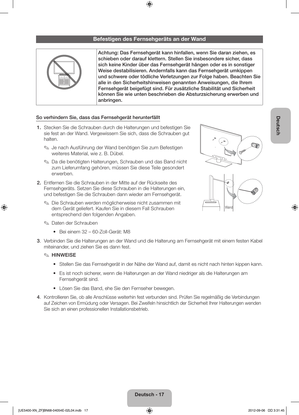Samsung UE22ES5400W User Manual | Page 61 / 88