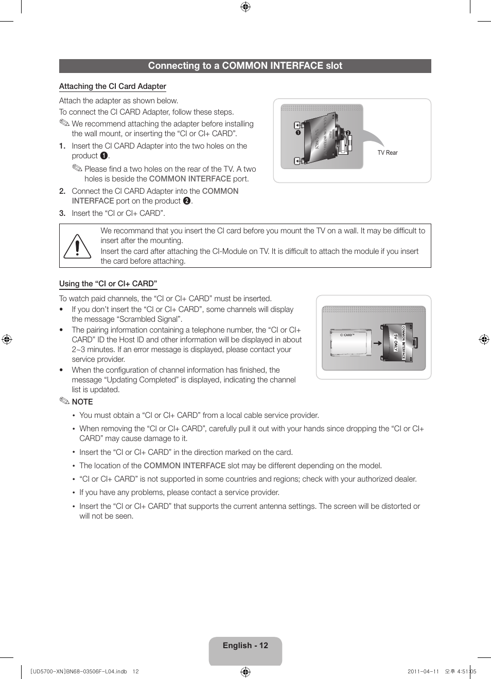 Samsung UE46D5720RS User Manual | Page 12 / 80