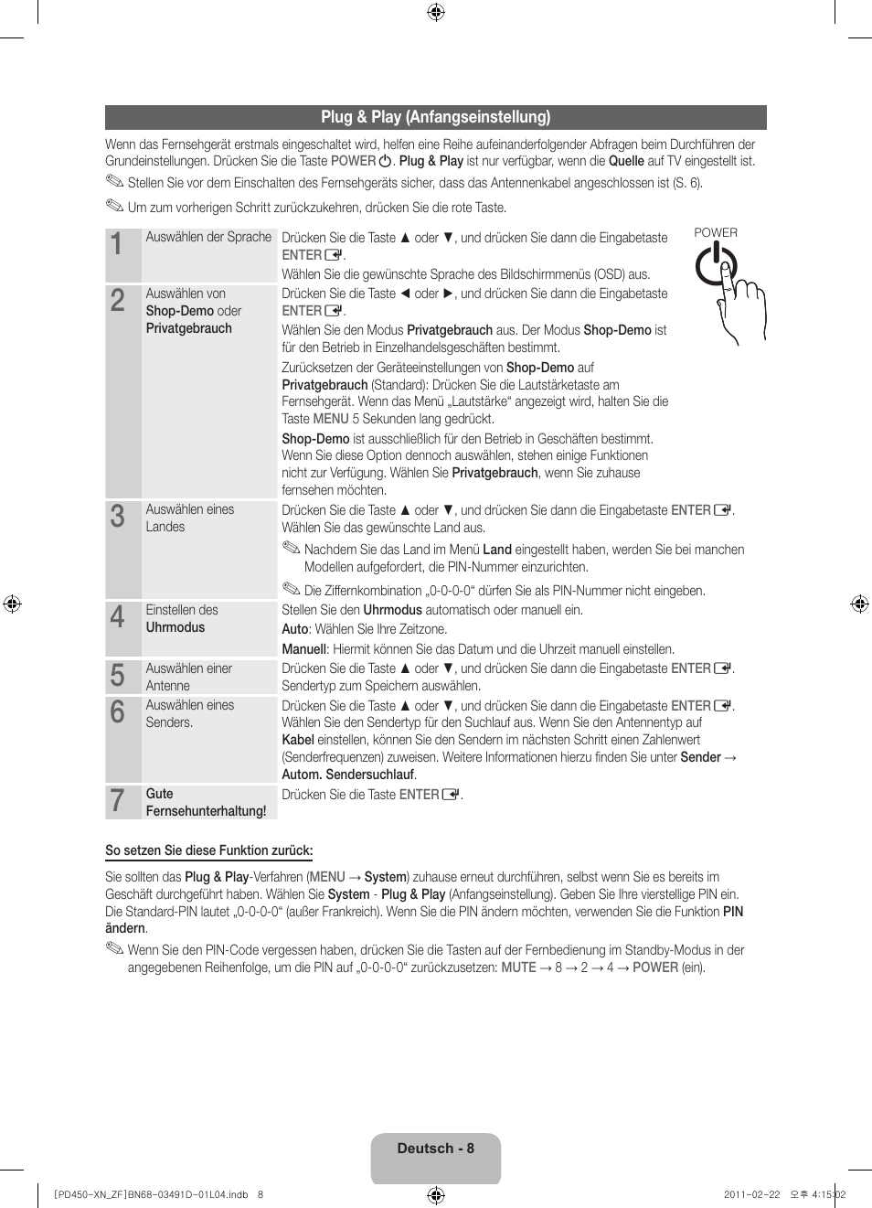Samsung PS51D450A2W User Manual | Page 44 / 74
