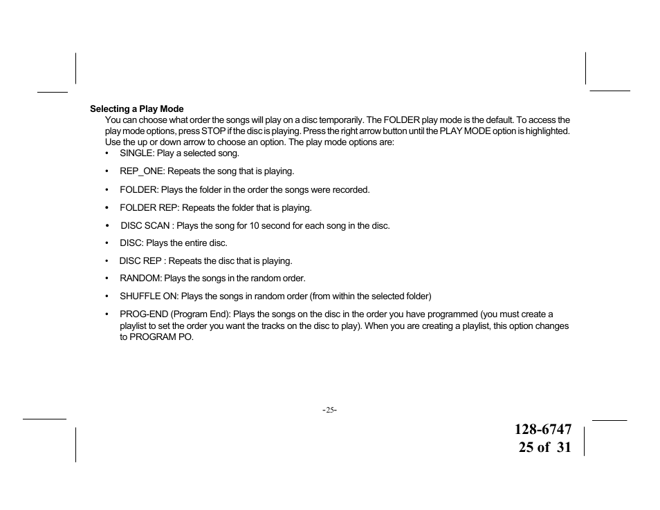 Audiovox VOD916 User Manual | Page 25 / 31