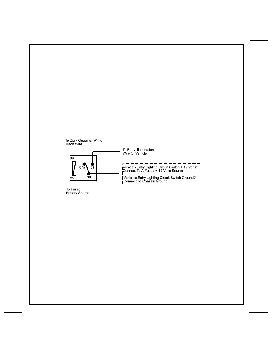 Entry illumination detail, 3 pin input/output harness, Rf programmable features | Audiovox APS 686T User Manual | Page 13 / 20