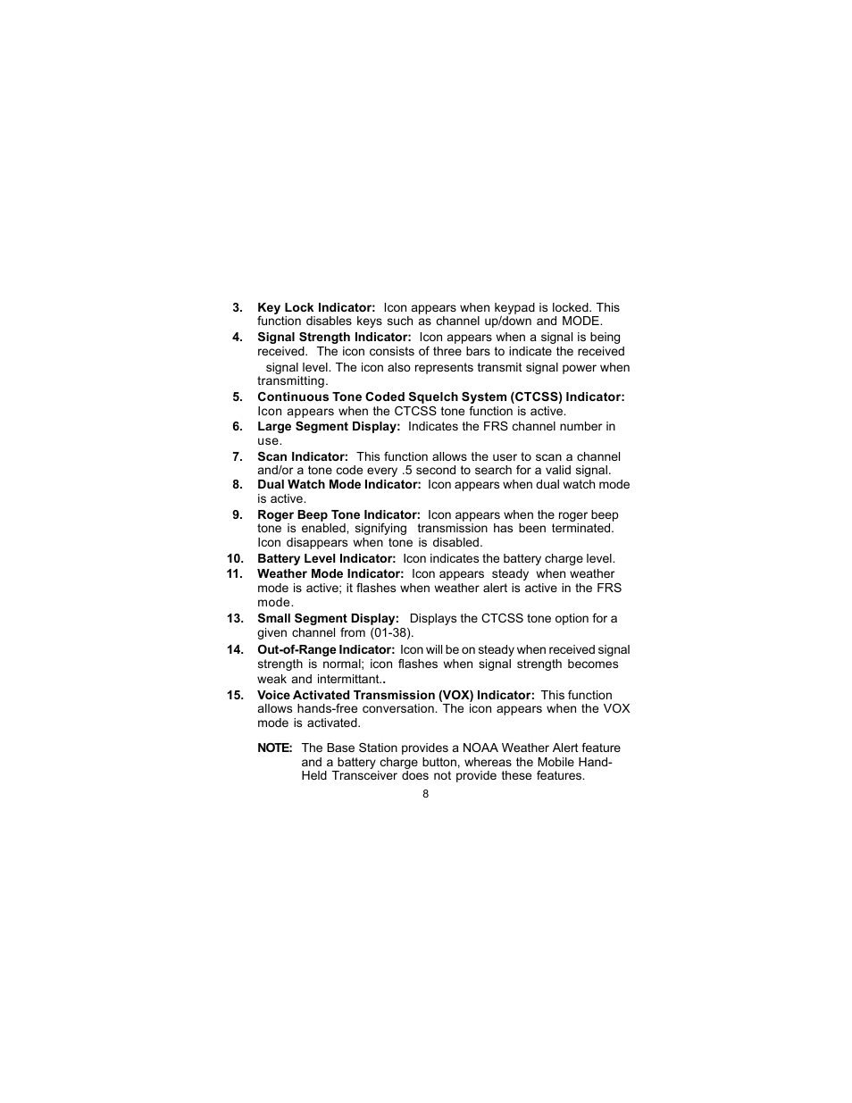 Audiovox FRS-3000PK User Manual | Page 8 / 28