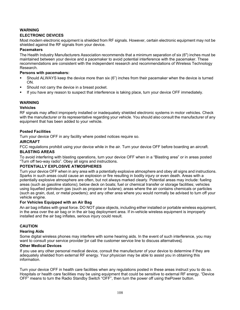 Audiovox Pocket PC Phone User Manual | Page 108 / 113