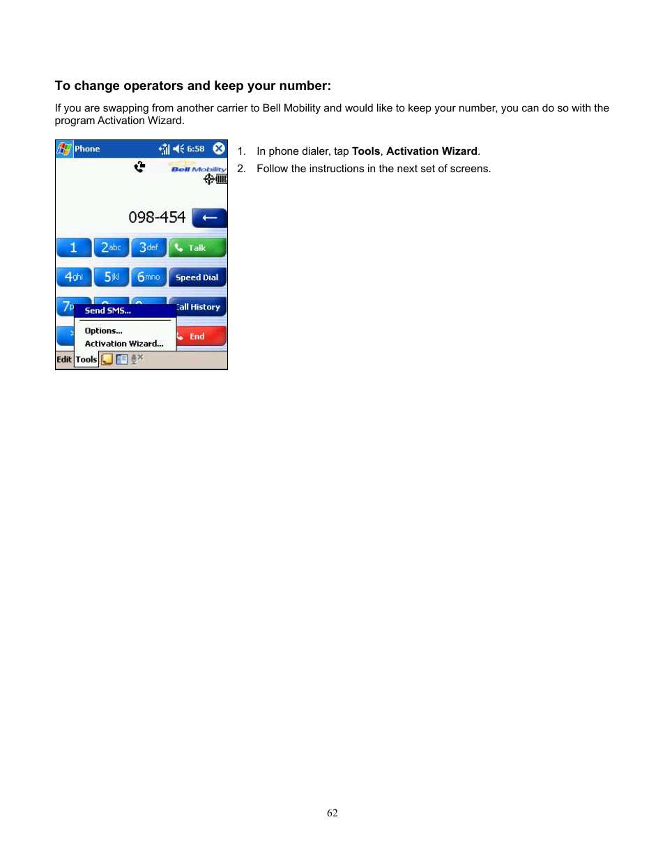 Audiovox Pocket PC Phone User Manual | Page 62 / 113