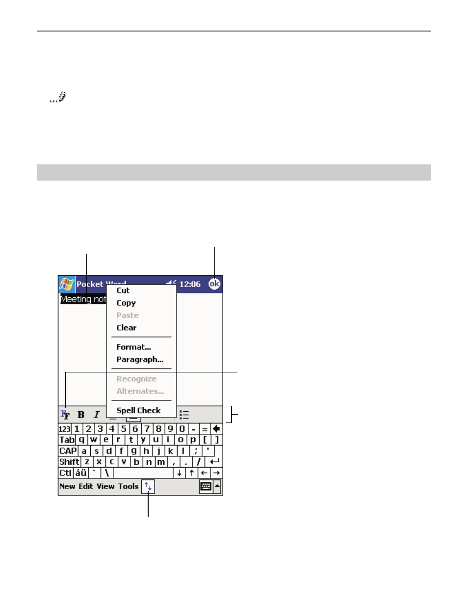 Typing mode | Audiovox Pocket PC User Manual | Page 108 / 154