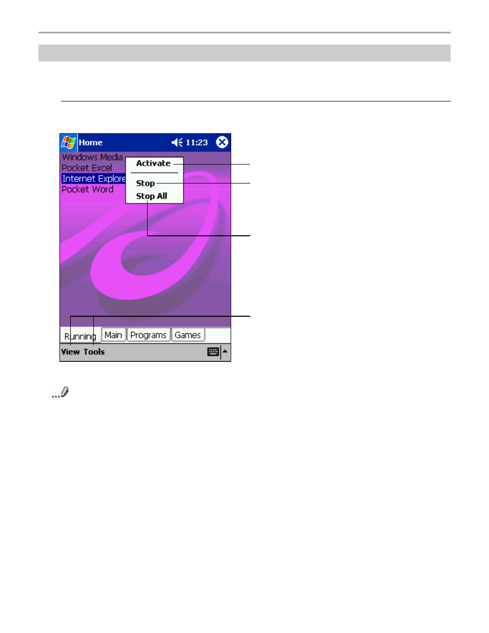 135 about running | Audiovox Pocket PC User Manual | Page 135 / 154