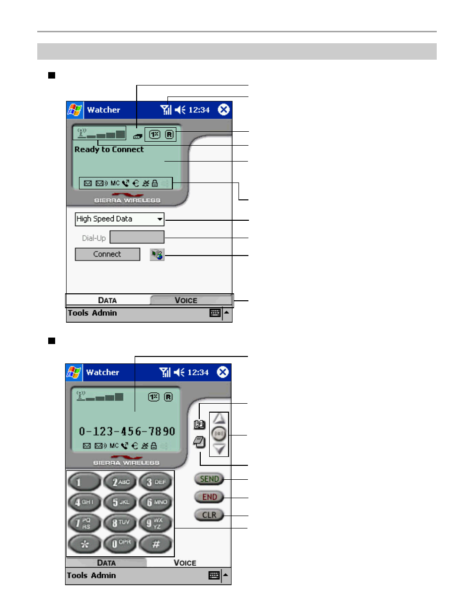 Main screen | Audiovox Pocket PC User Manual | Page 57 / 154