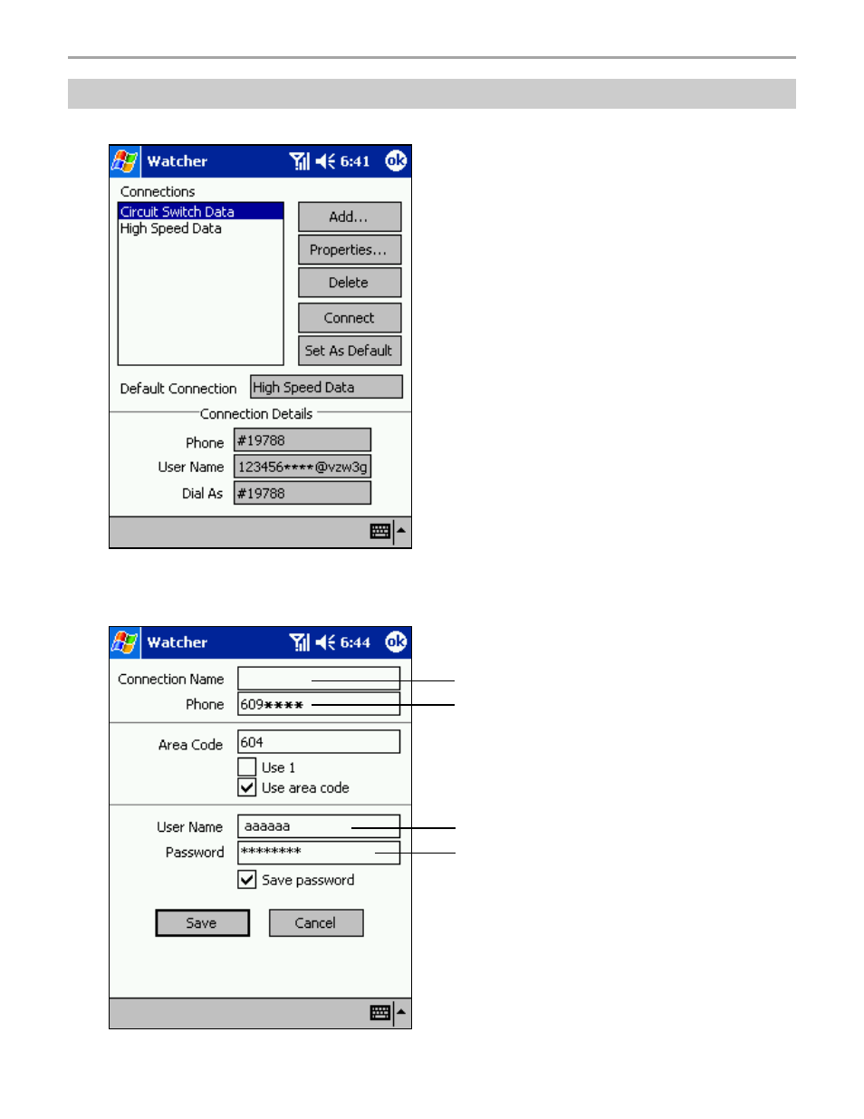 Using subscribed internet service provider (isp) | Audiovox Pocket PC User Manual | Page 84 / 154
