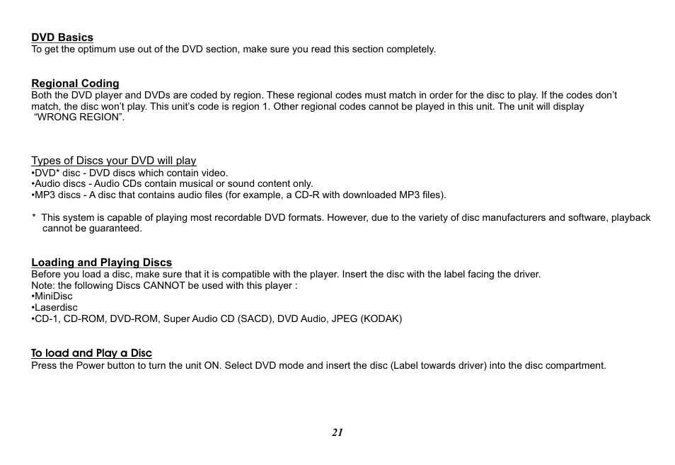 Audiovox Movies2Go 128-8290 User Manual | Page 21 / 28