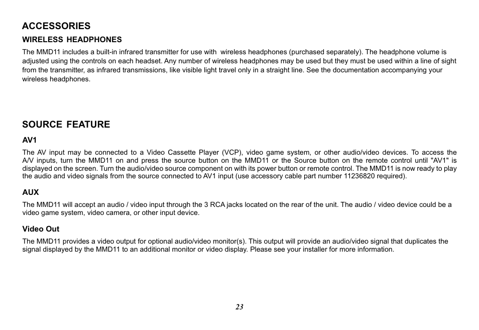 Audiovox Movies2Go 128-8290 User Manual | Page 23 / 28