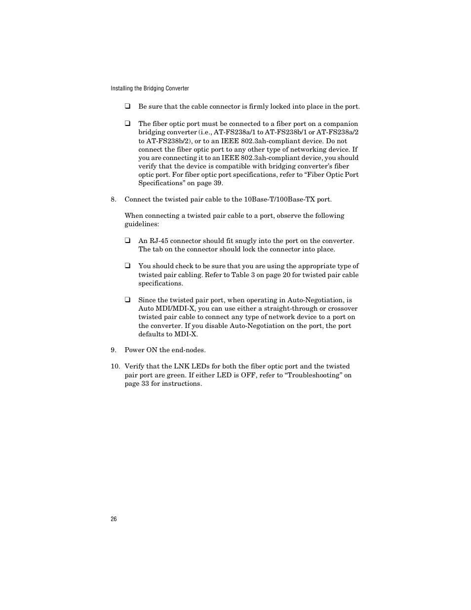 Allied Telesis AT-FS238b/2 User Manual | Page 36 / 76