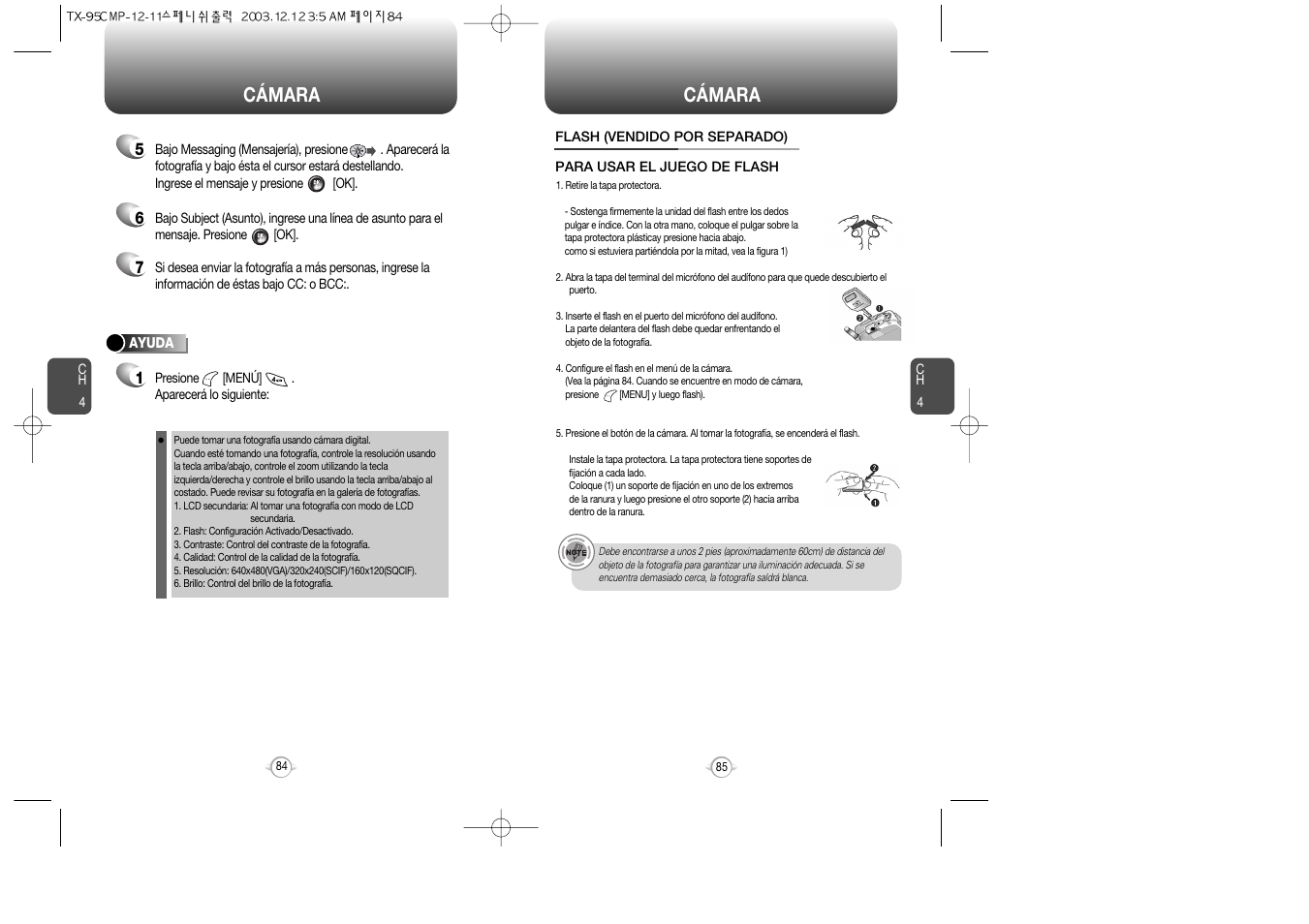 Cámara | Audiovox CDM-8900 User Manual | Page 112 / 137