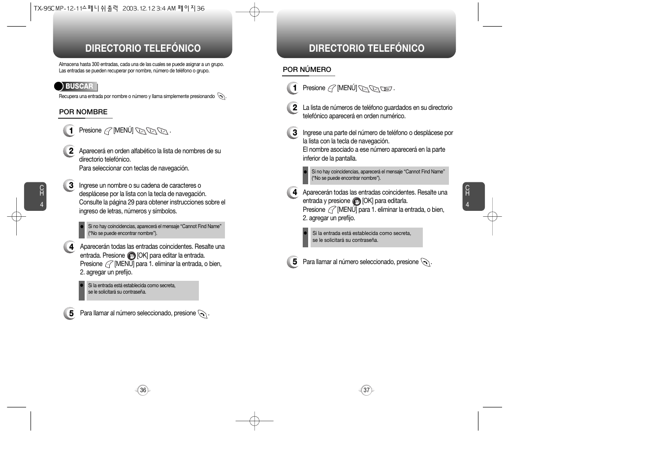 Directorio telefónico | Audiovox CDM-8900 User Manual | Page 88 / 137