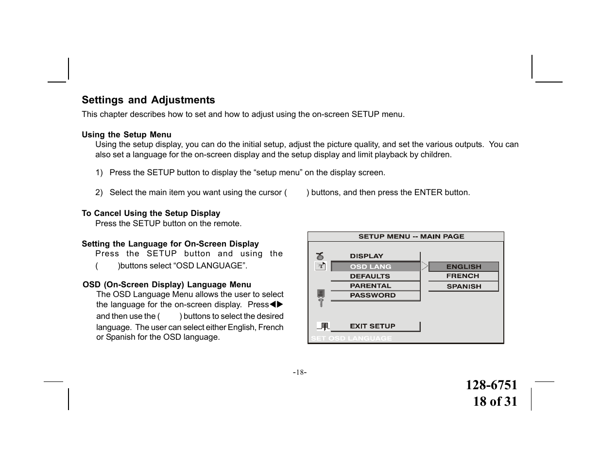 Audiovox VOD715 User Manual | Page 18 / 31