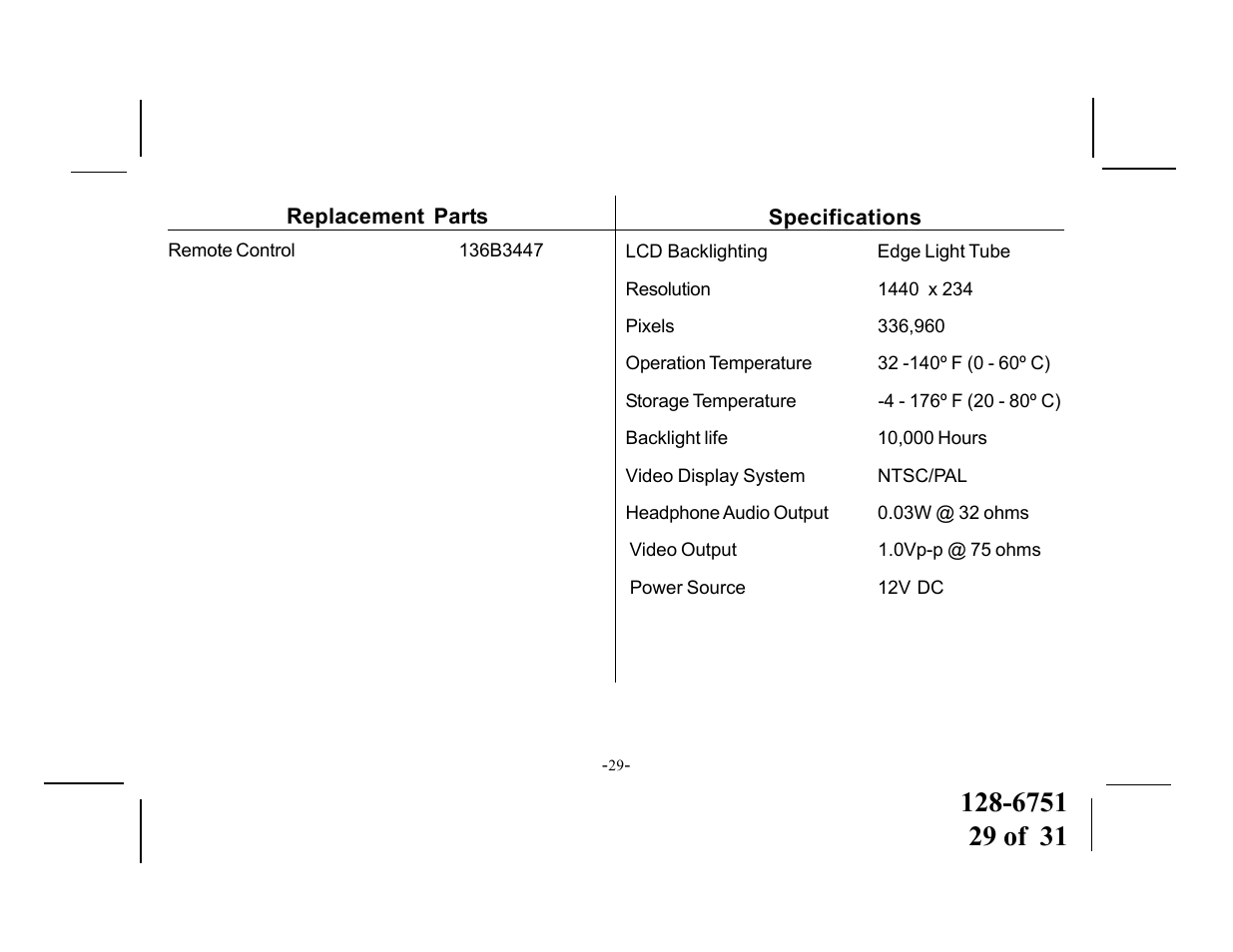 Audiovox VOD715 User Manual | Page 29 / 31