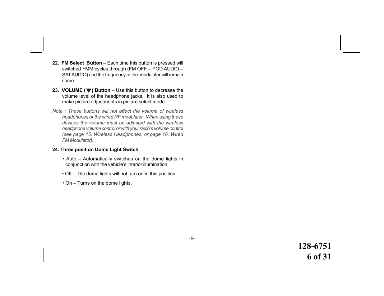 Audiovox VOD715 User Manual | Page 6 / 31