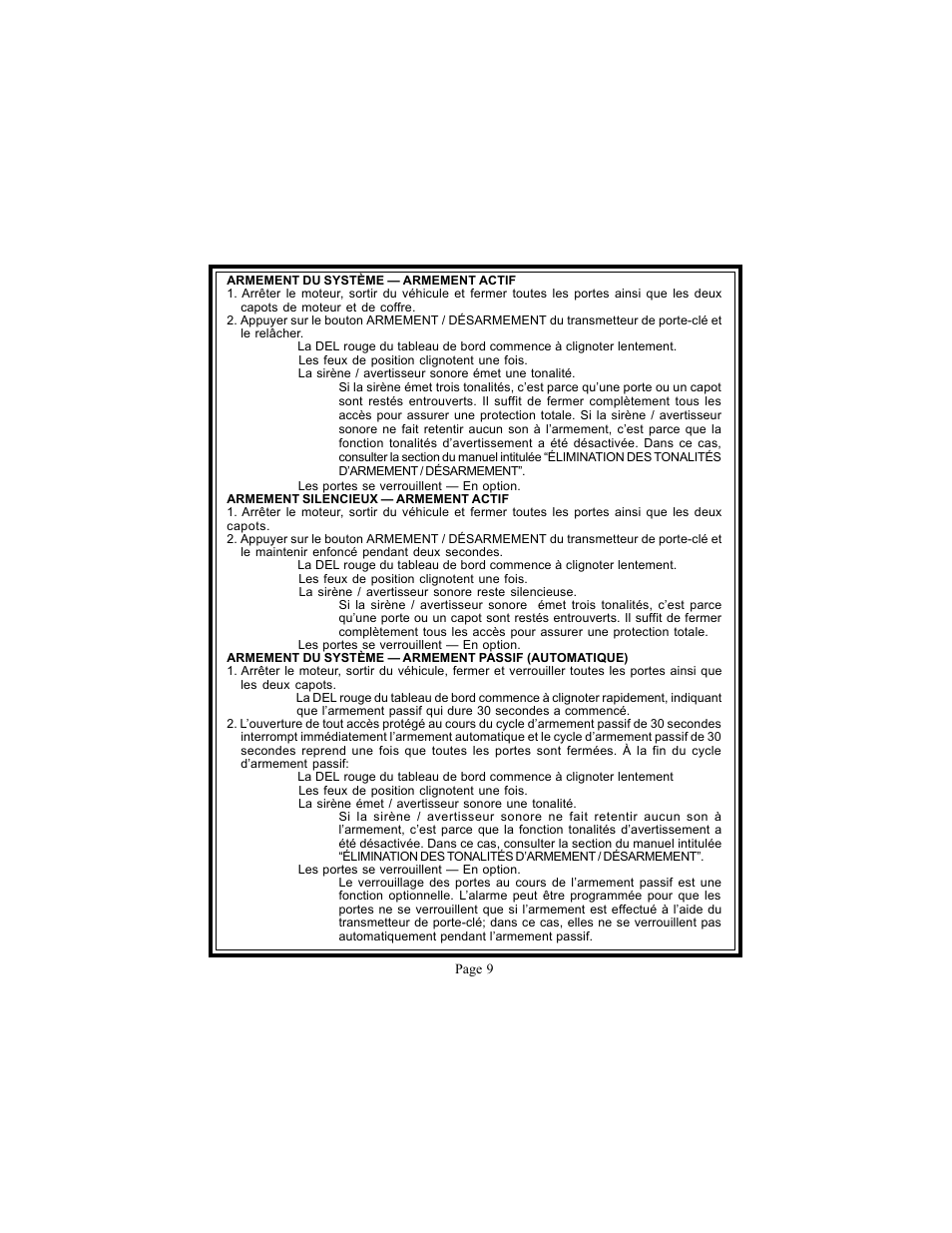 Audiovox Prestige Platinum APS-150-A User Manual | Page 9 / 21