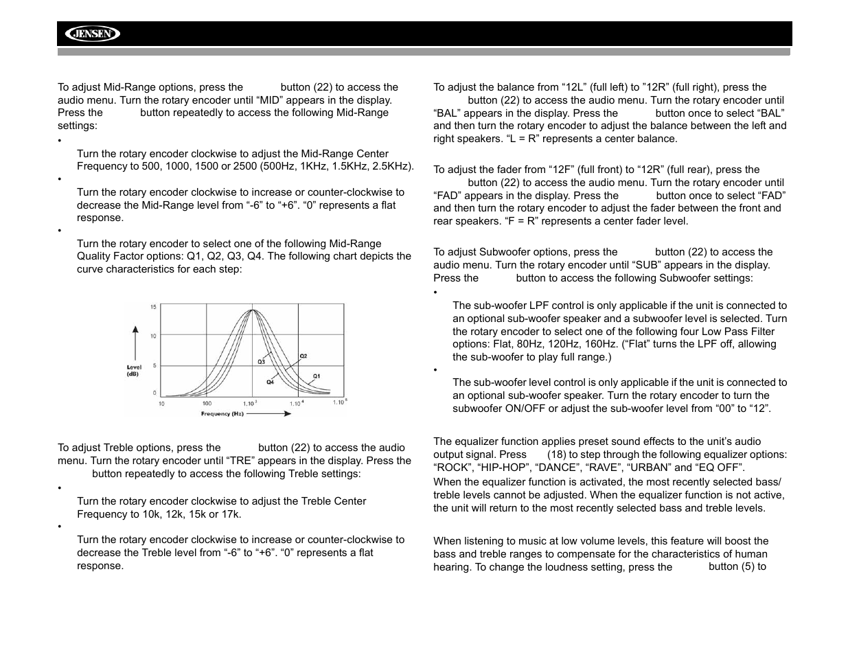 Audiovox Jensen MP6512i User Manual | Page 12 / 30
