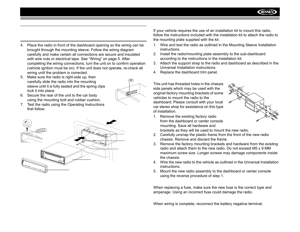 Audiovox Jensen MP6512i User Manual | Page 7 / 30