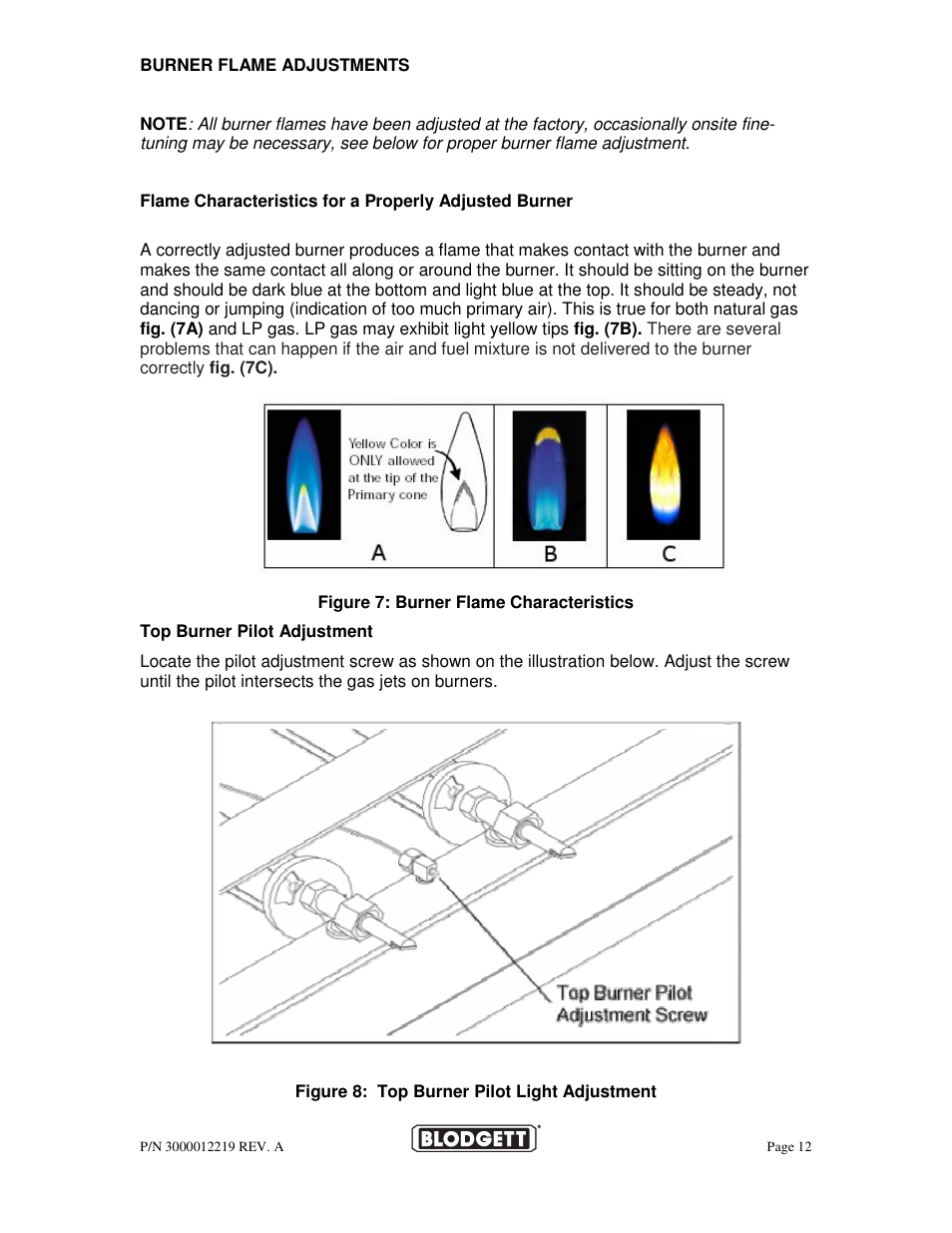 Blodgett BPBB SERIES User Manual | Page 12 / 24