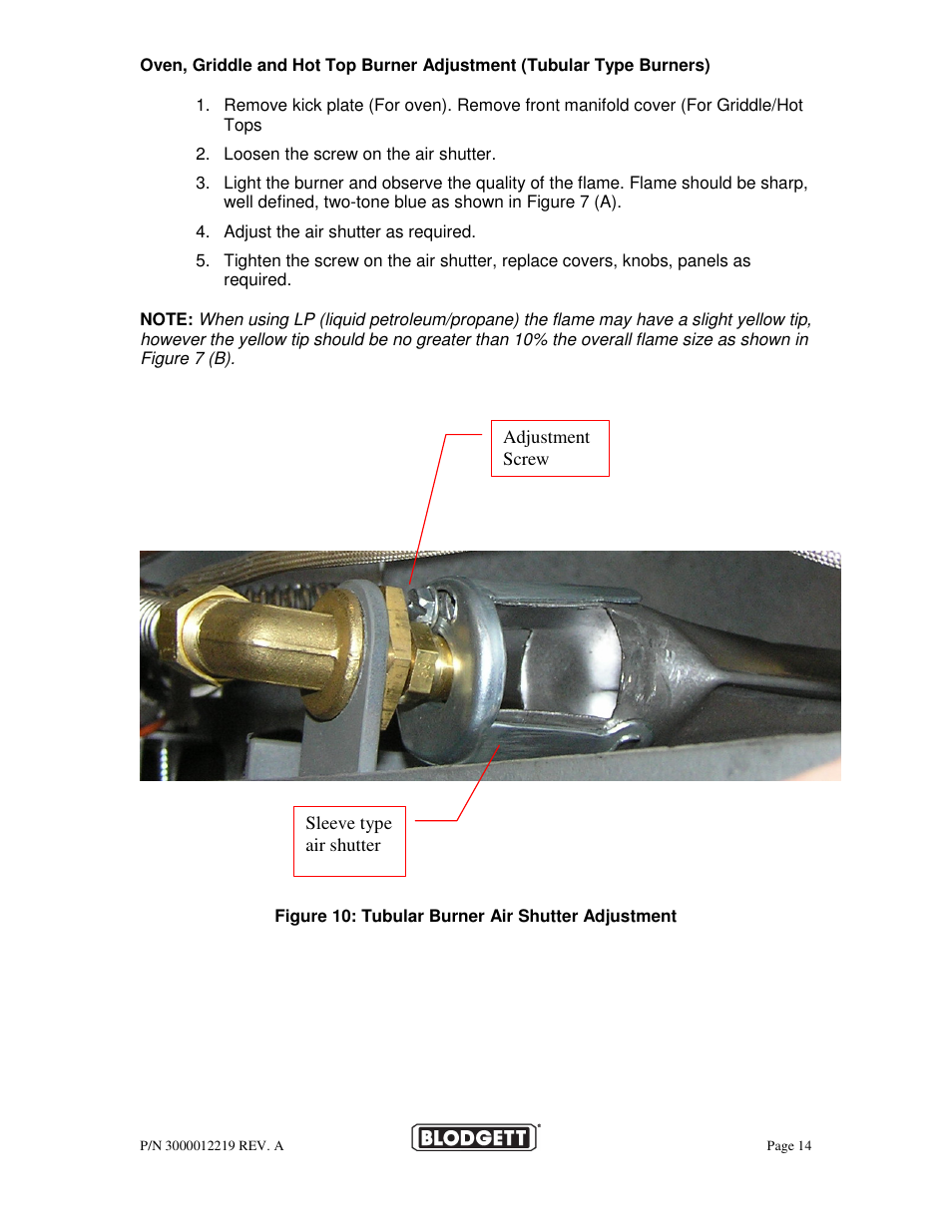 Blodgett BPBB SERIES User Manual | Page 14 / 24