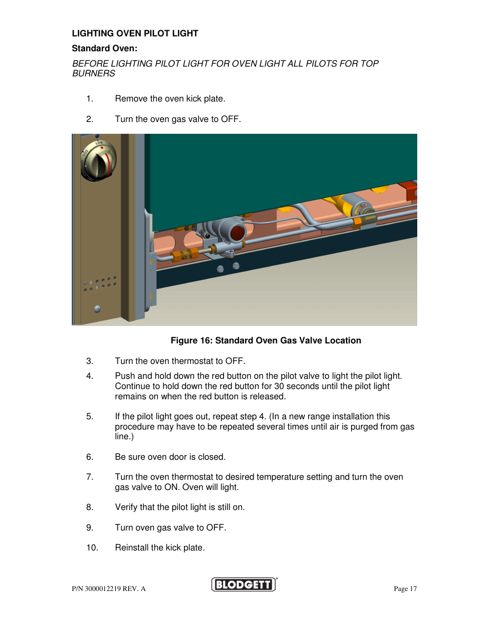 Blodgett BPBB SERIES User Manual | Page 17 / 24