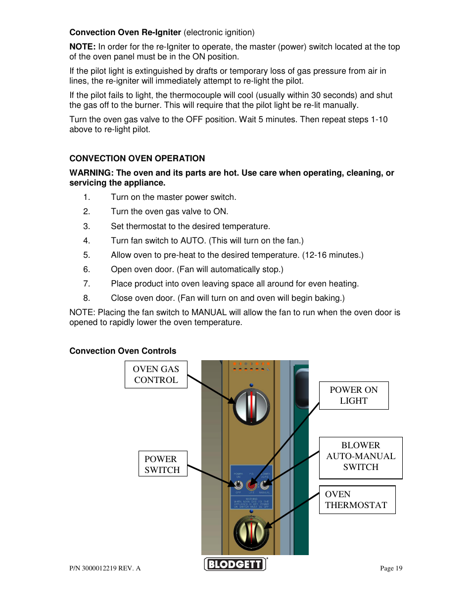 Blodgett BPBB SERIES User Manual | Page 19 / 24