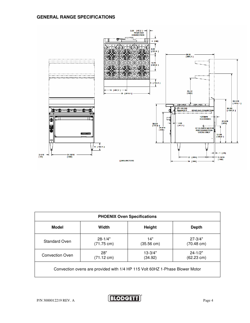 Blodgett BPBB SERIES User Manual | Page 4 / 24