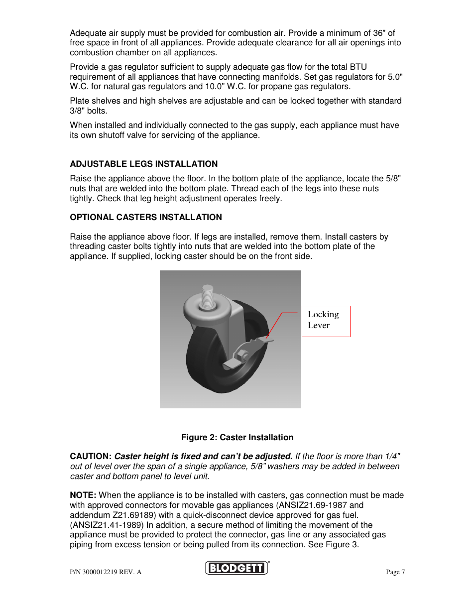 Blodgett BPBB SERIES User Manual | Page 7 / 24