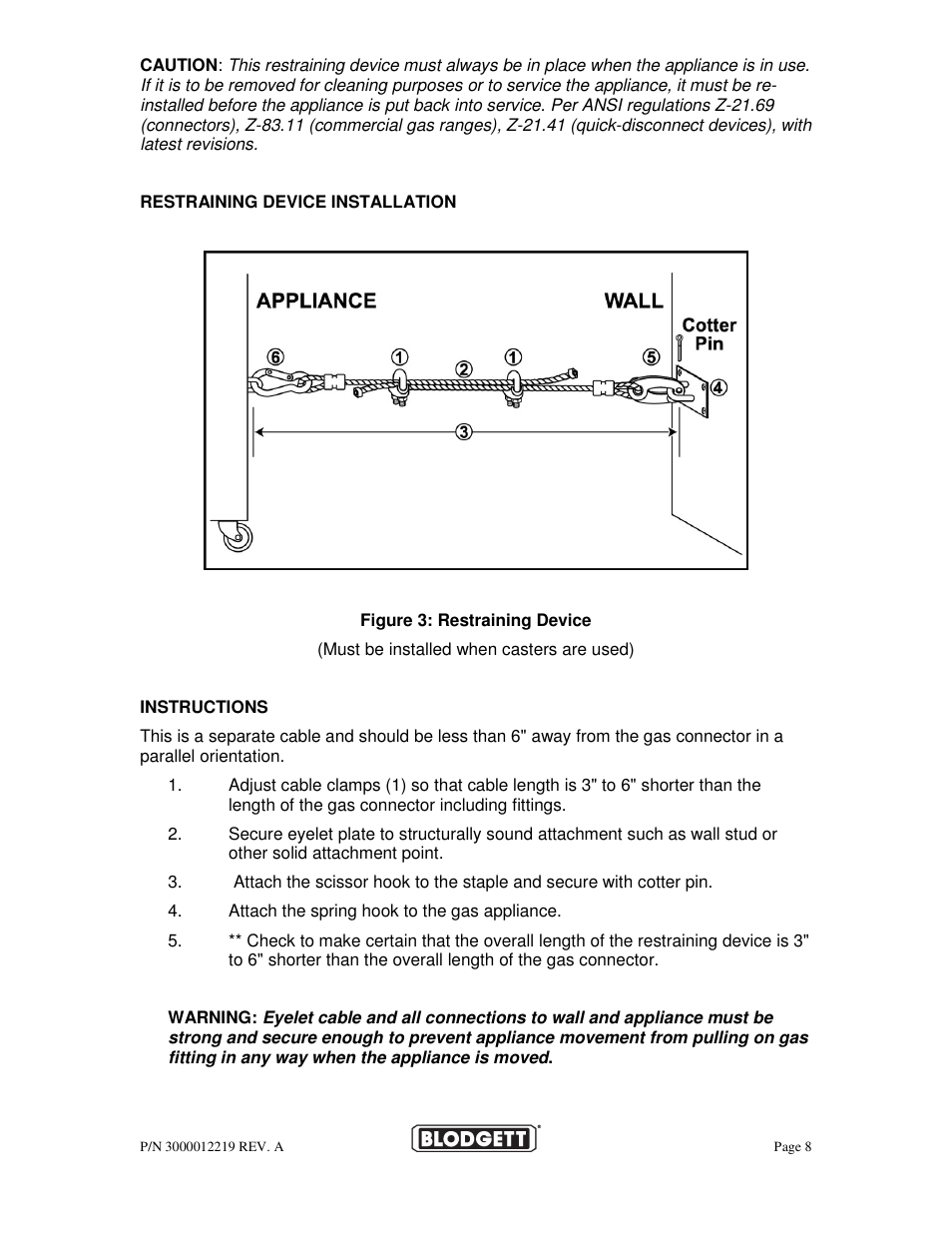 Blodgett BPBB SERIES User Manual | Page 8 / 24