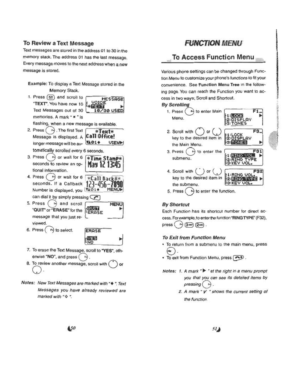 Mas 121, Function menu, By sc/ryhirtg | Pressmg, A mark, The currertt setting ot the function | Audiovox CDM 4500 User Manual | Page 26 / 42