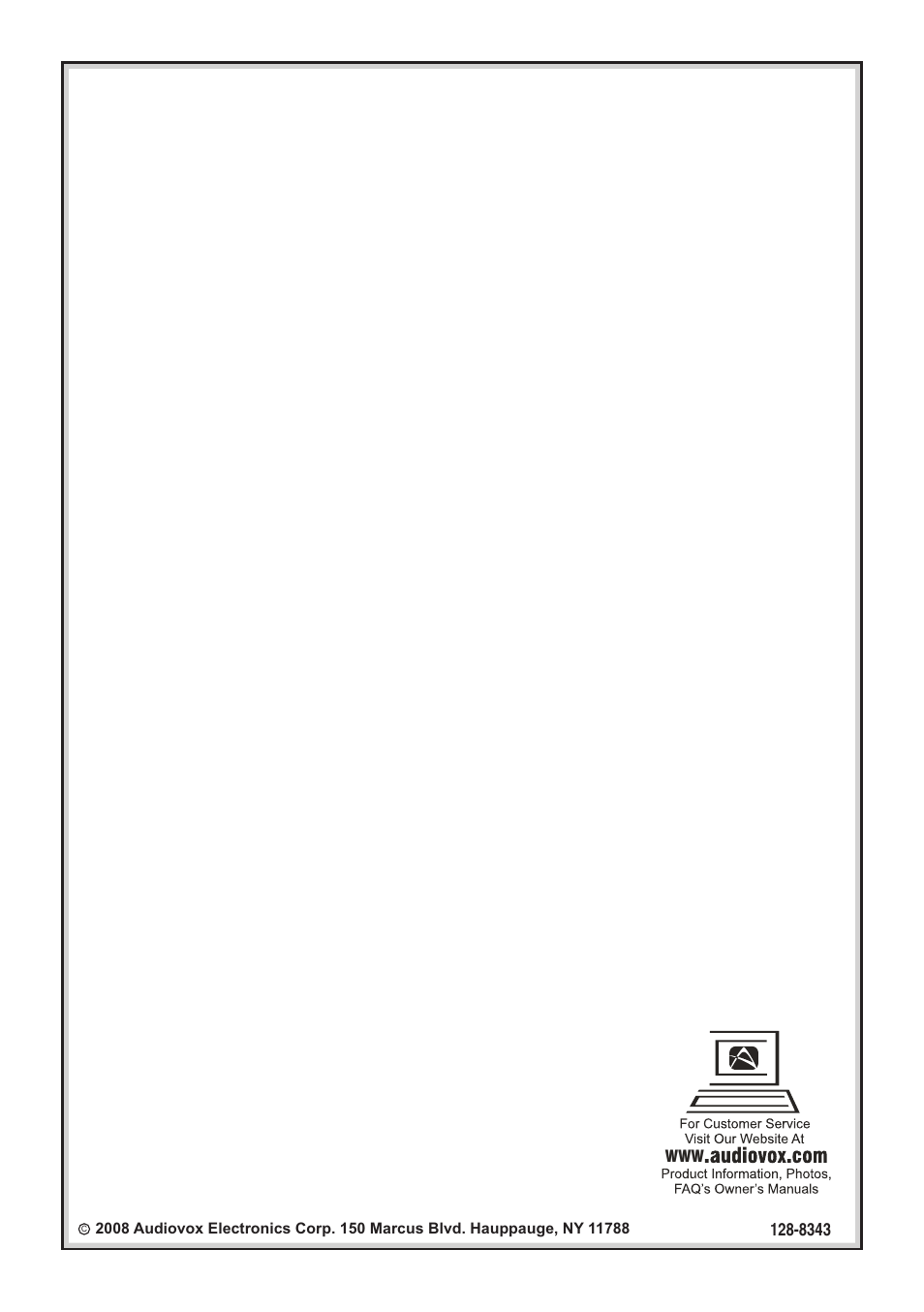 Audiovox VOD86 User Manual | Page 12 / 12