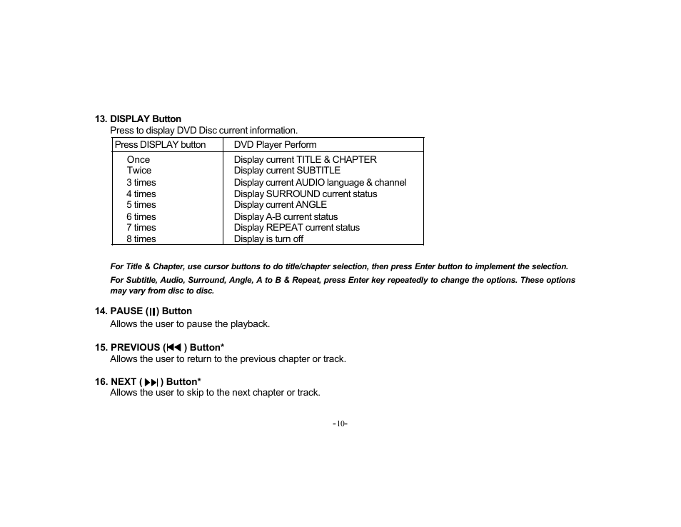 Audiovox VOD702 User Manual | Page 10 / 31