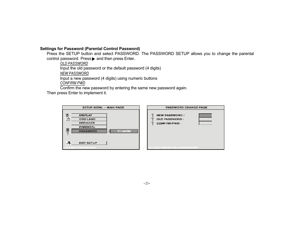 Audiovox VOD702 User Manual | Page 21 / 31