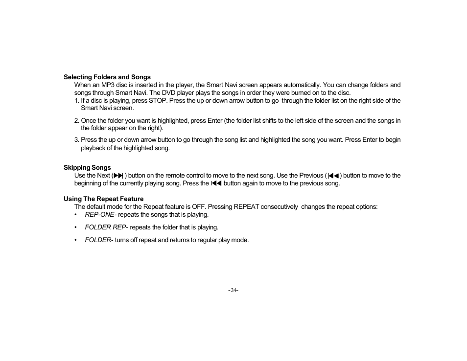 Audiovox VOD702 User Manual | Page 24 / 31