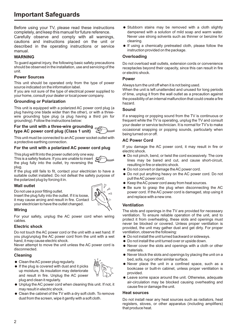页面 3, Important safeguards | Audiovox FPE3207 User Manual | Page 3 / 55