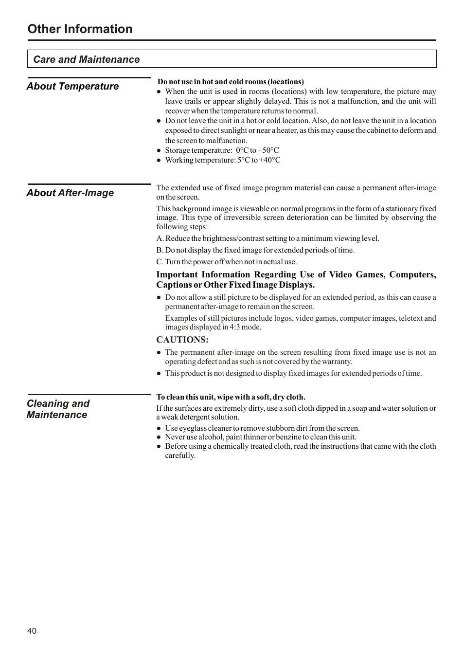 页面 41, Other information | Audiovox FPE3207 User Manual | Page 41 / 55