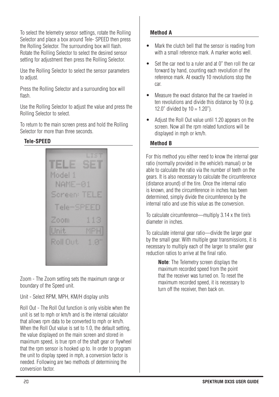 Spektrum SPMR3140 DX3S Manual User Manual | Page 20 / 32