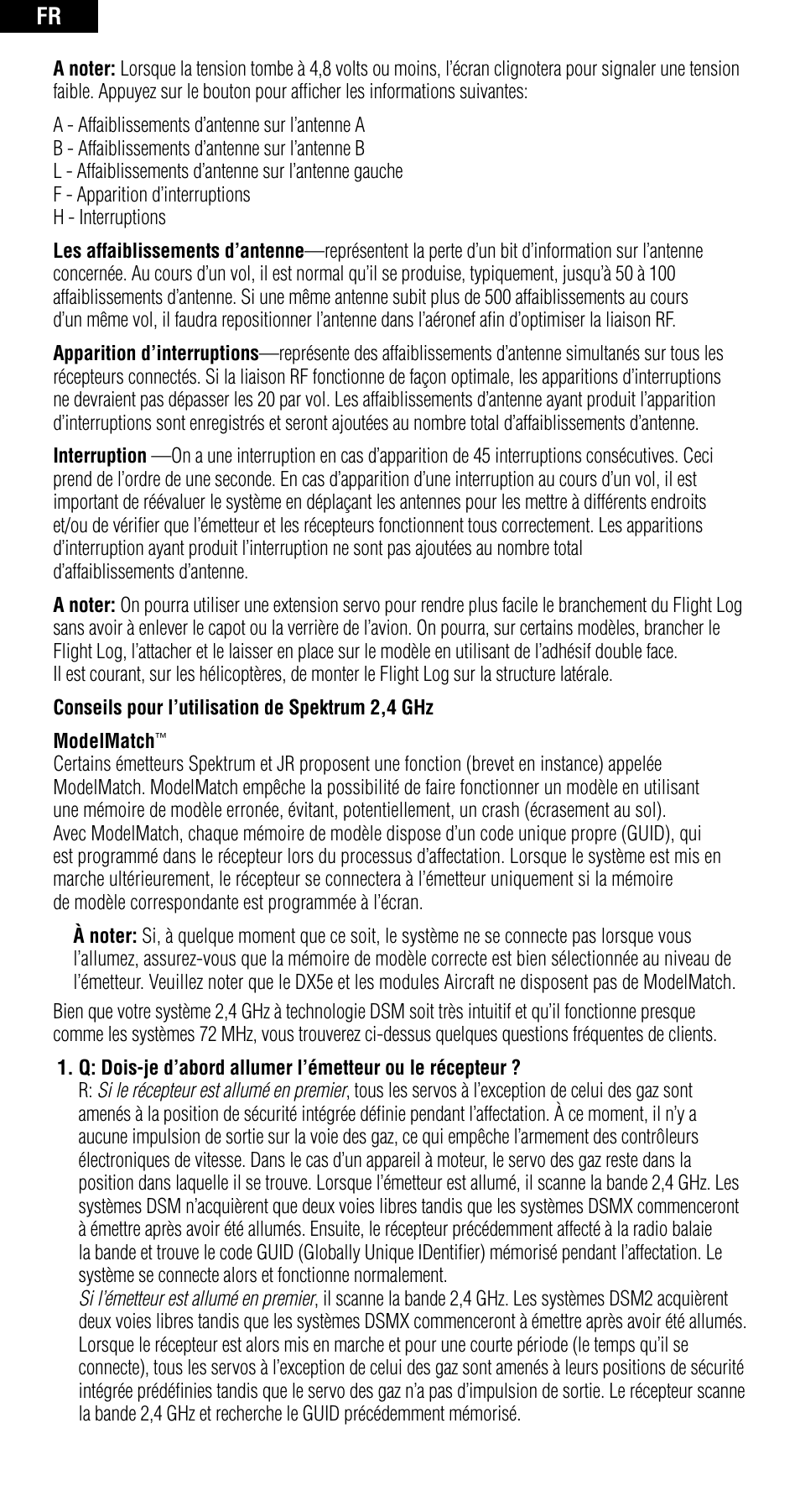 Spektrum SPMAR6210 User Manual | Page 29 / 44