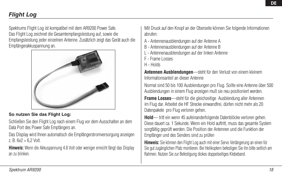 Spektrum SPMAR9200 User Manual | Page 40 / 92