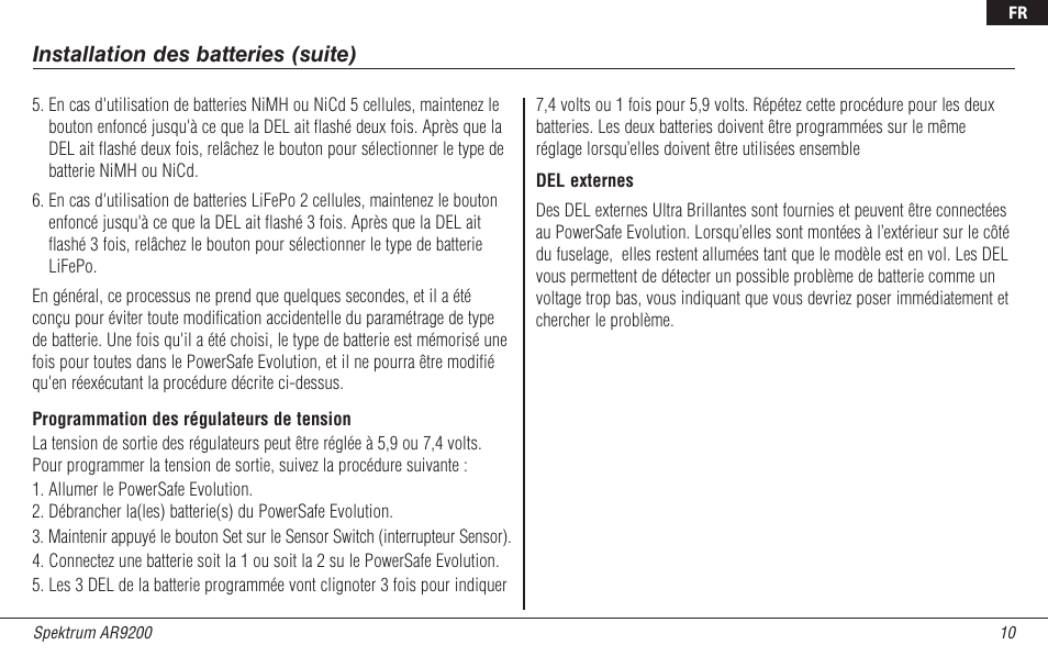 Spektrum SPMAR9200 User Manual | Page 56 / 92