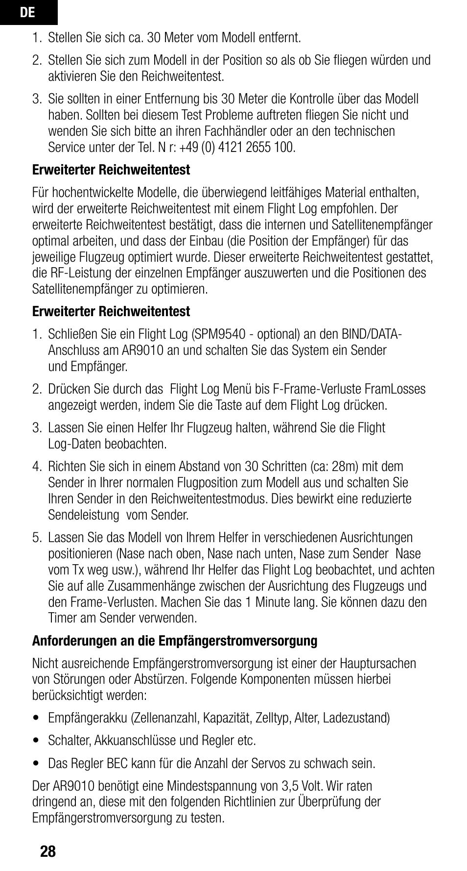 Spektrum SPMAR9010 User Manual | Page 28 / 72