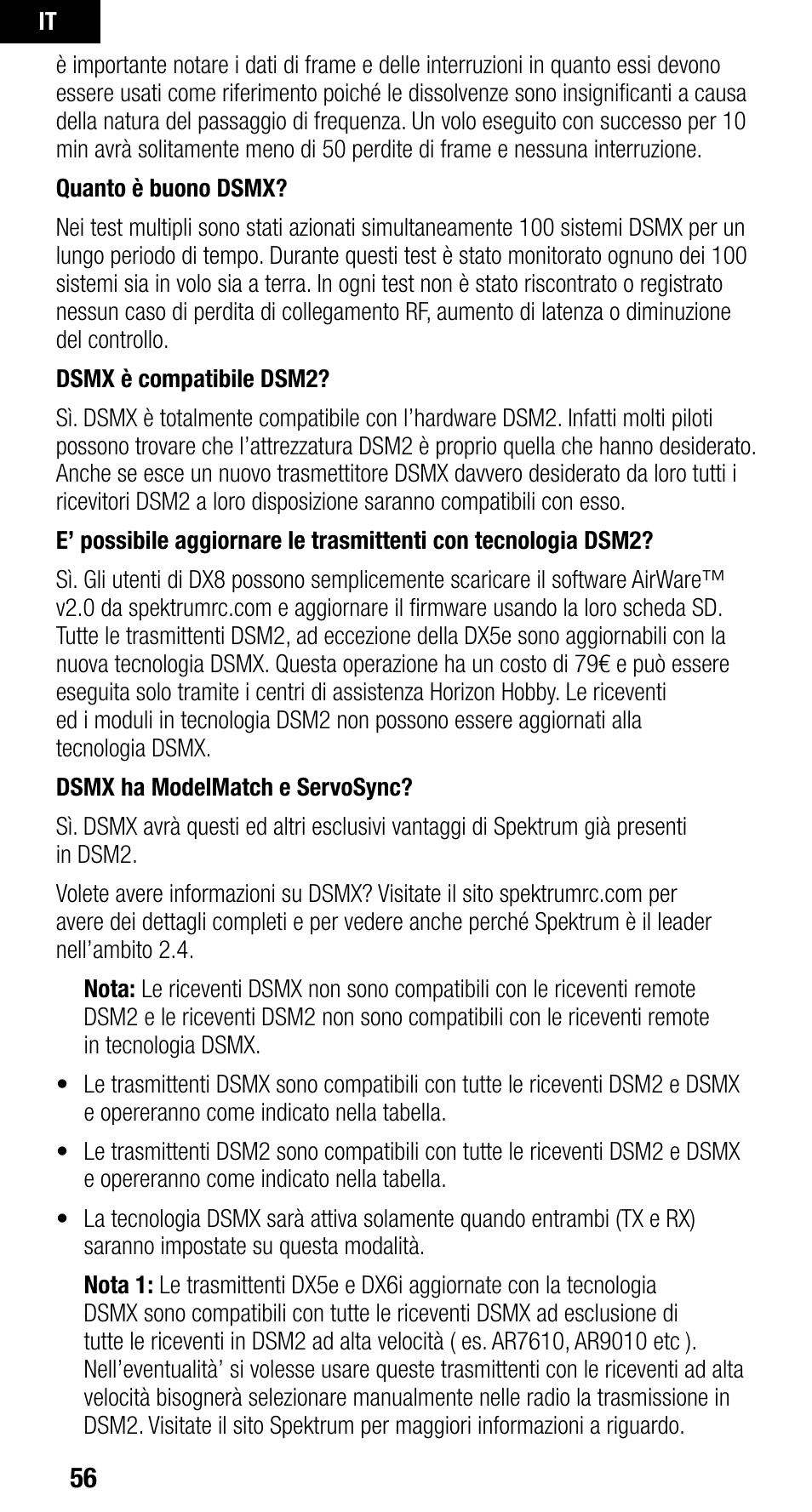 Spektrum SPMAR9010 User Manual | Page 56 / 72