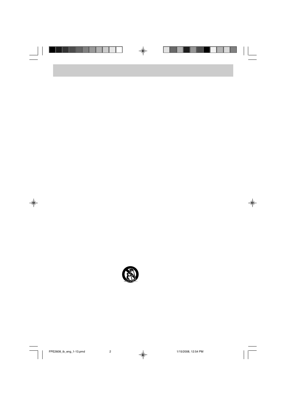 Important safety instructions | Audiovox FPE2608 User Manual | Page 3 / 22