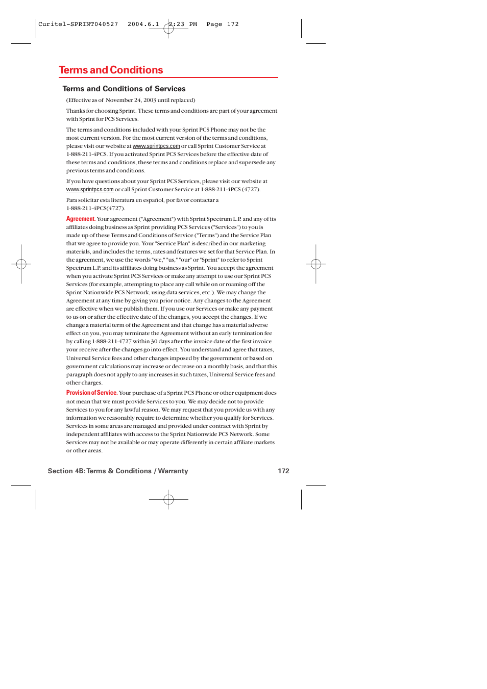 Terms and conditions | Audiovox PM-8920 User Manual | Page 181 / 206