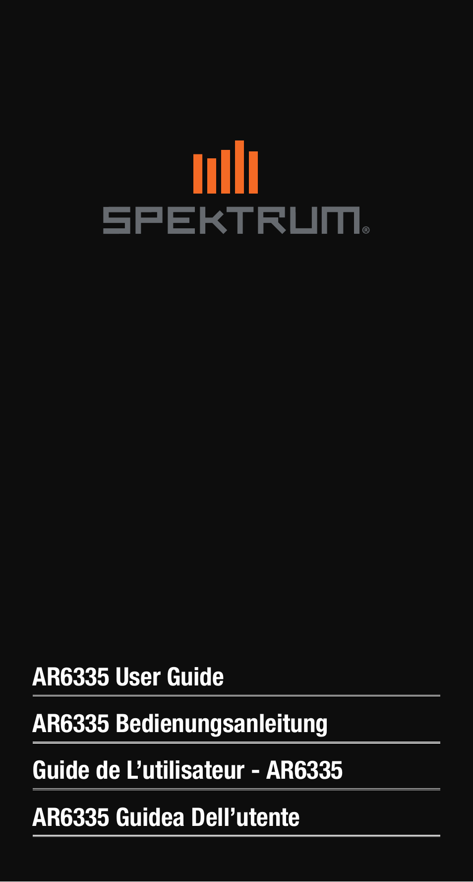 Spektrum SPMAR6335 User Manual | 14 pages