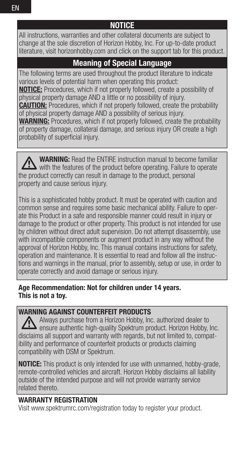 Spektrum SPMSR2000 User Manual | Page 2 / 12