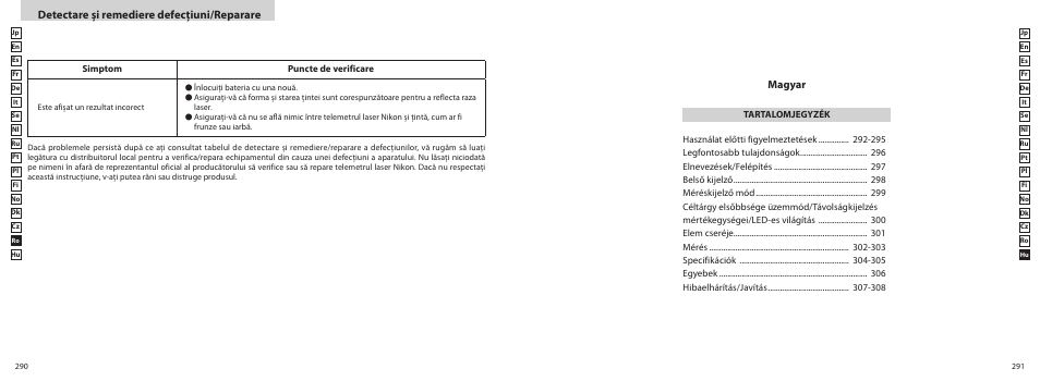 Detectare şi remediere defecţiuni/reparare, Magyar | Nikon COOLSHOT User Manual | Page 146 / 156